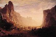 Albert Bierstadt Albert Bierstadt Looking Down Yosemite Valley France oil painting artist